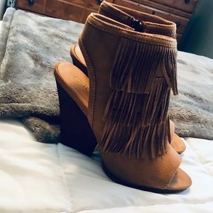 Booties with open toe and back!